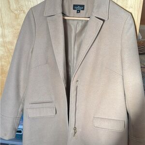 Topshop Camel Wool Blend Jacket